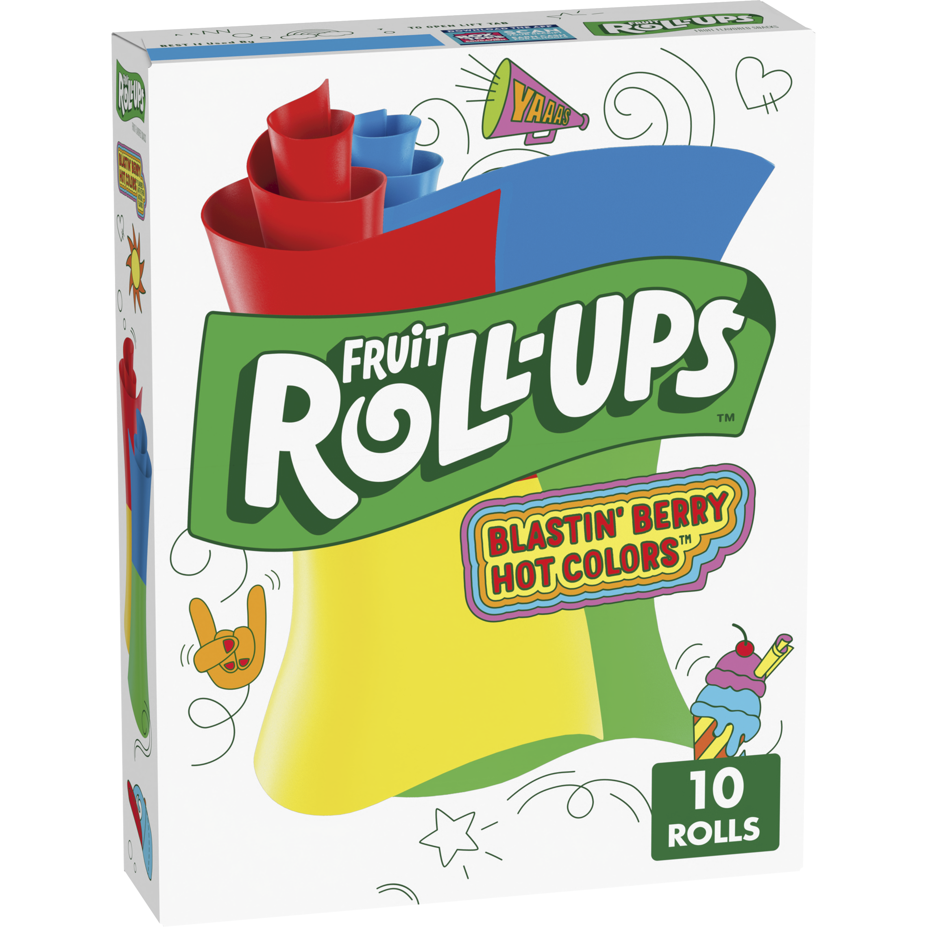 Fruit Roll-Ups Box, 10 Rolls ( Multiple Flavour Variants)