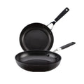 KitchenAid Hard Anodized Nonstick Frying Pans/Skillet Set, 8.25 Inch and 10 Inch, Onyx Black
