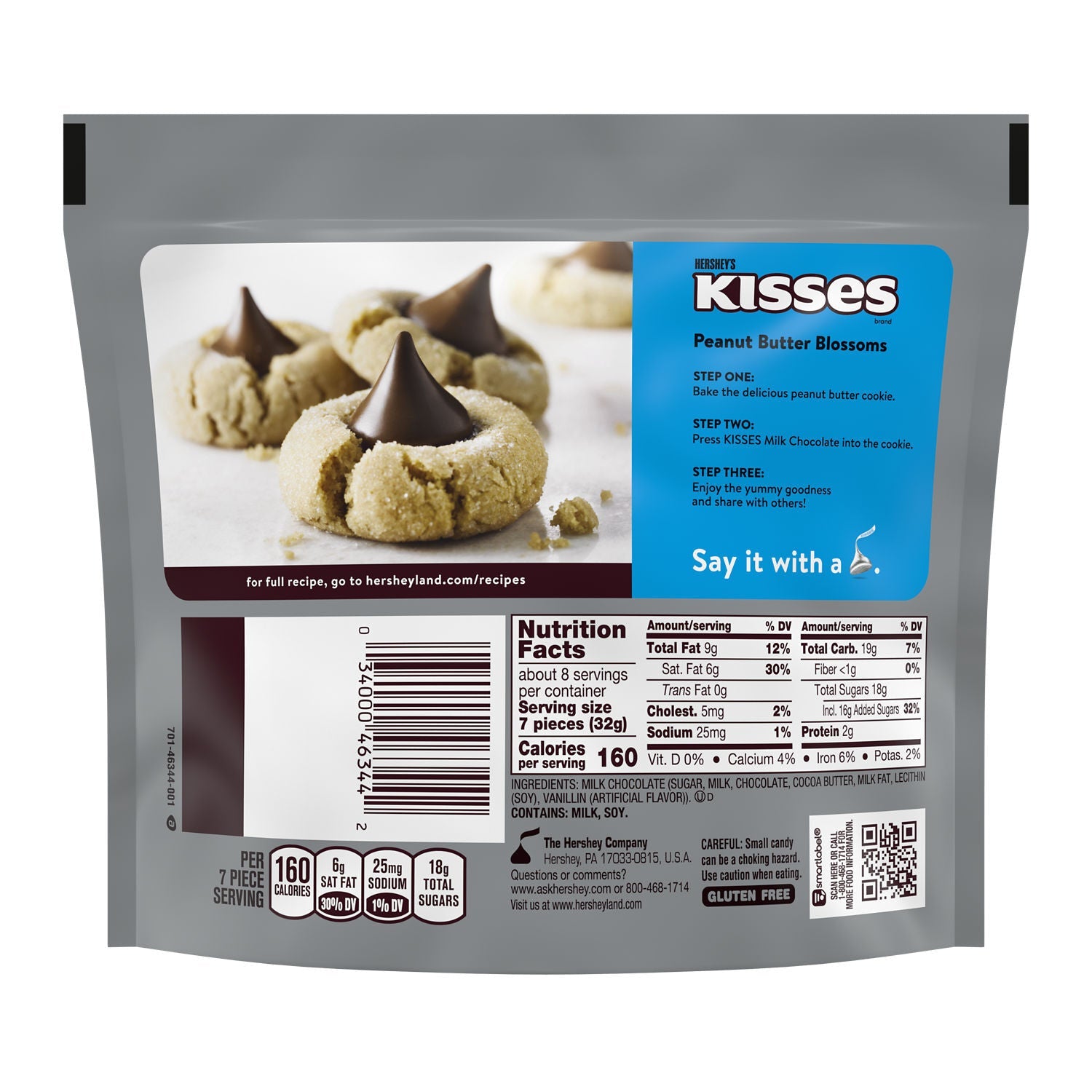 Hershey's Kisses Milk Chocolate Share Pack, 9.5 Oz