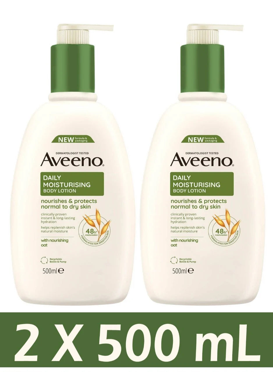 Aveeno Daily Moisturising Lotion, Moisturises for 24 Hours, Body Lotion for Normal to Dry Skin Care