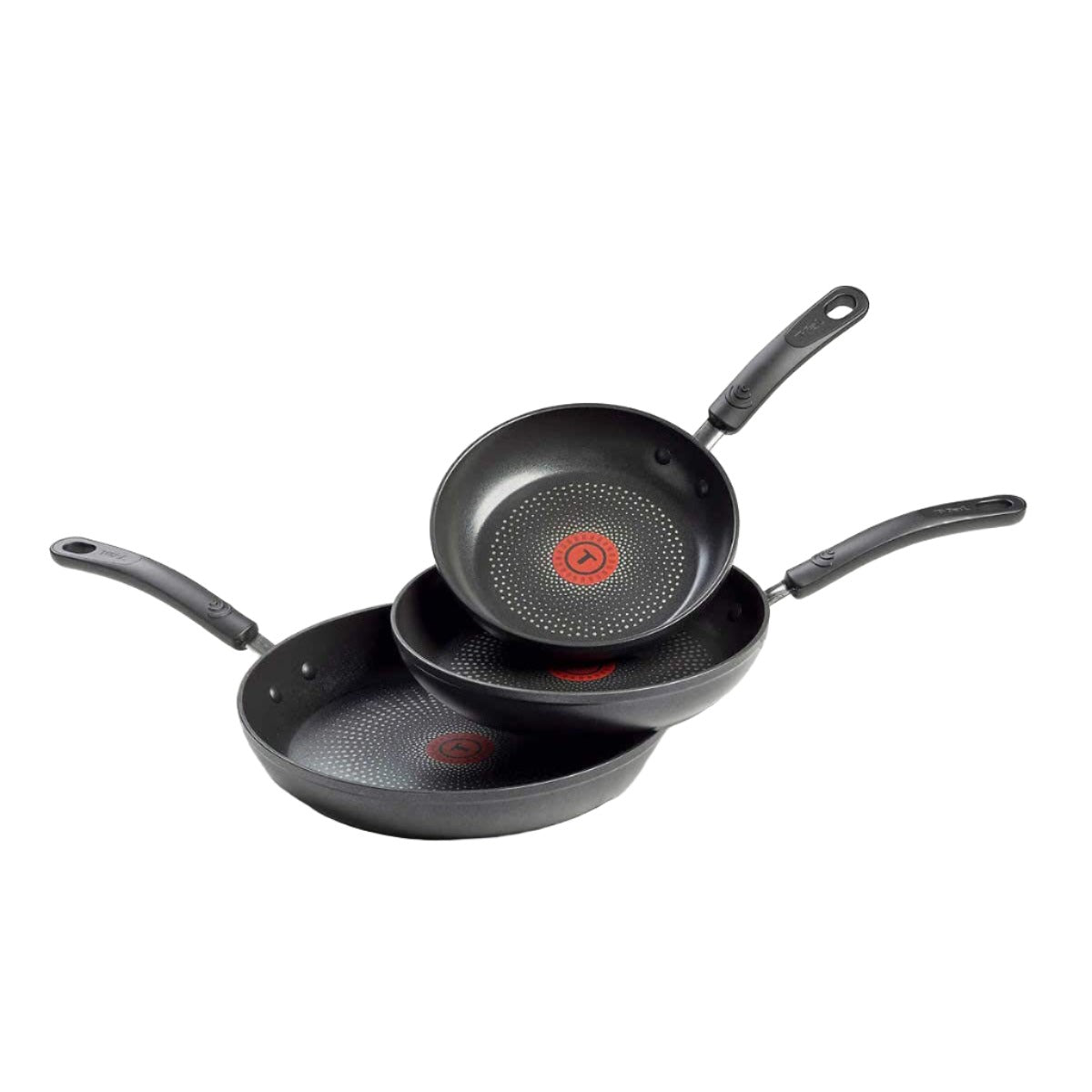 T-Fal ELITE Ceramic 3 Piece Non-Stick Skillet, Fry Pan Cookware Set.