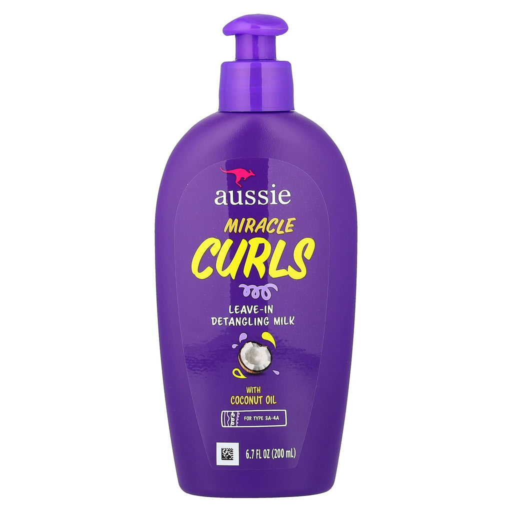 Aussie Leave-In Detangling Milk Miracle Curls | 200 ml (6.7 Oz)