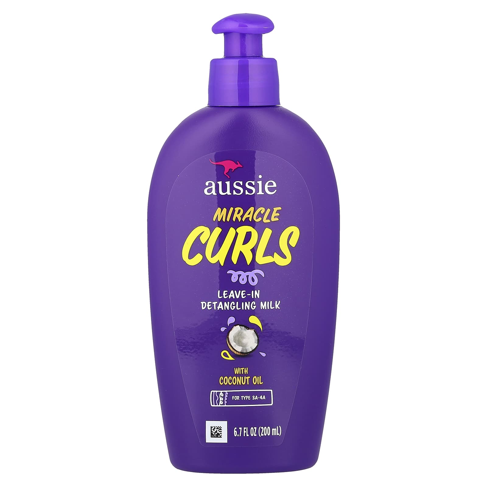 Aussie Leave-In Detangling Milk Miracle Curls | 200 ml (6.7 Oz)