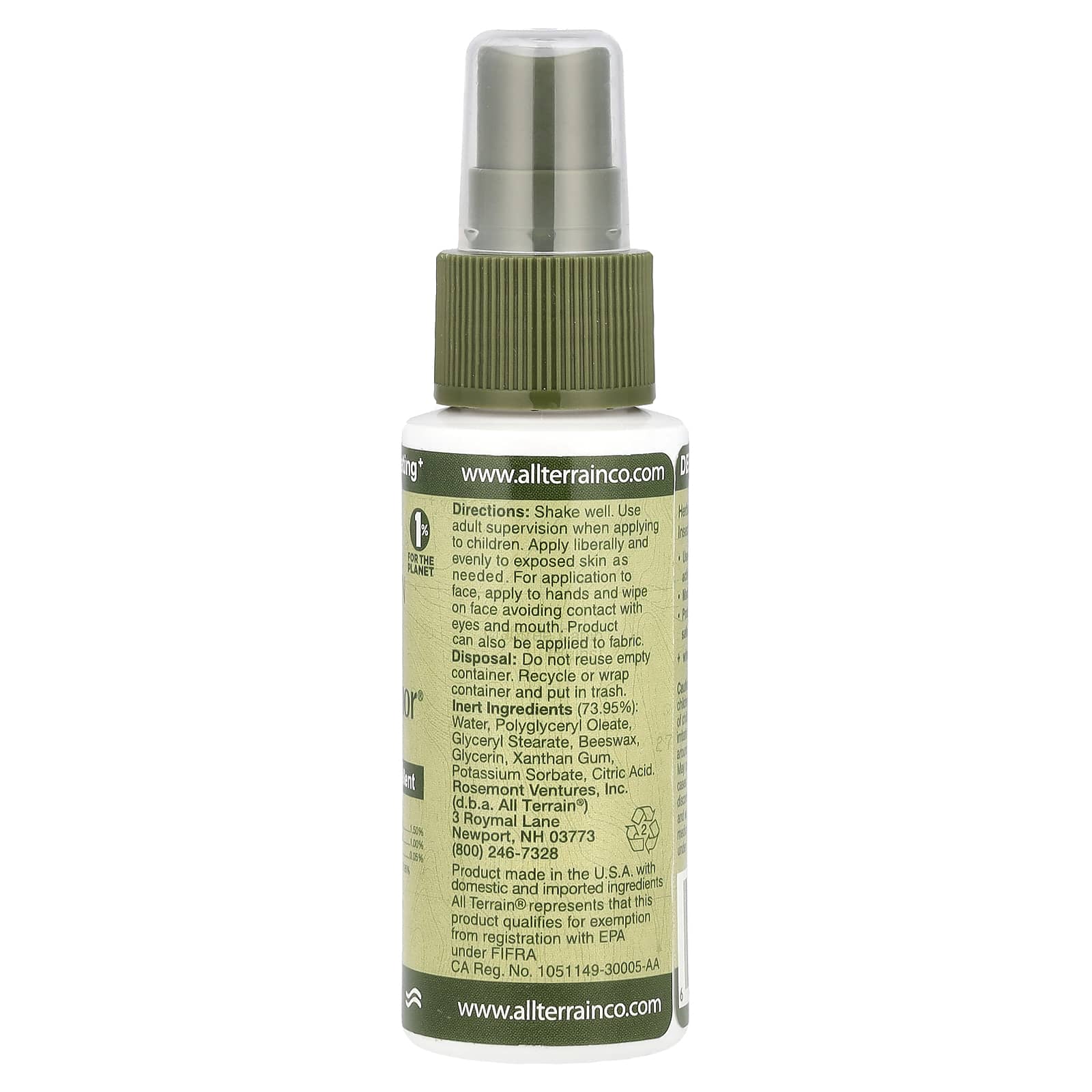 All Terrain Herbal Armor Natural Insect Repellant, 2 Oz