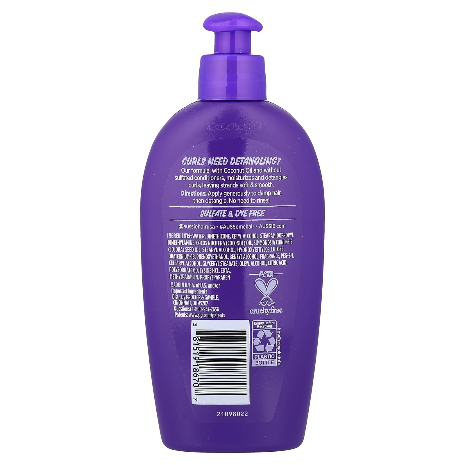 Aussie Leave-In Detangling Milk Miracle Curls | 200 ml (6.7 Oz)