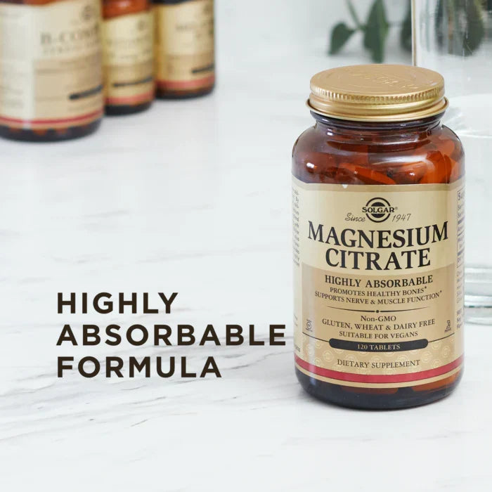 Solgar Magnesium Citrate, 120 Tablets