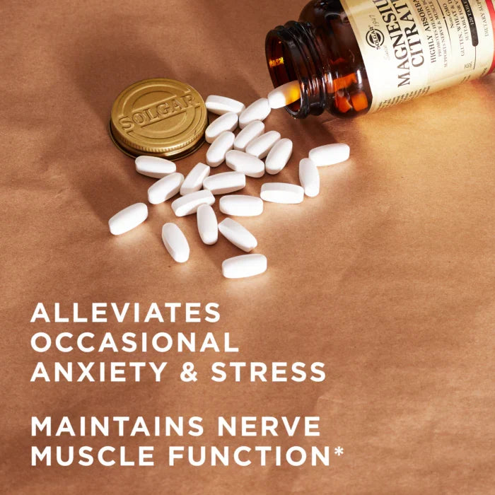 Solgar Magnesium Citrate, 120 Tablets