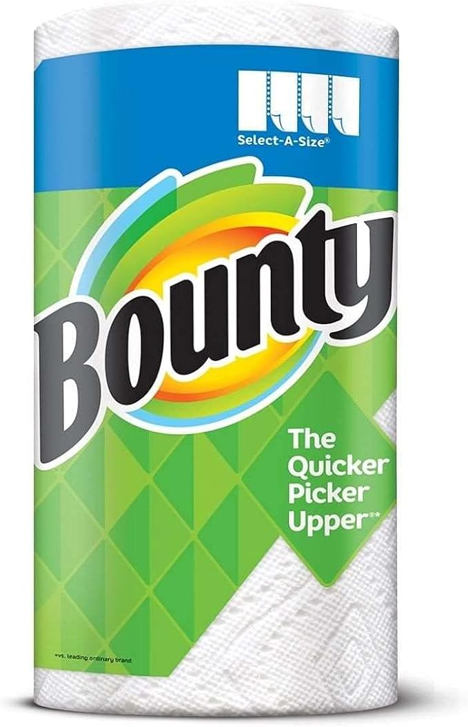 Bounty Plus Select-A-Size Paper Kitchen Towels, 91 sheets x 12 pack