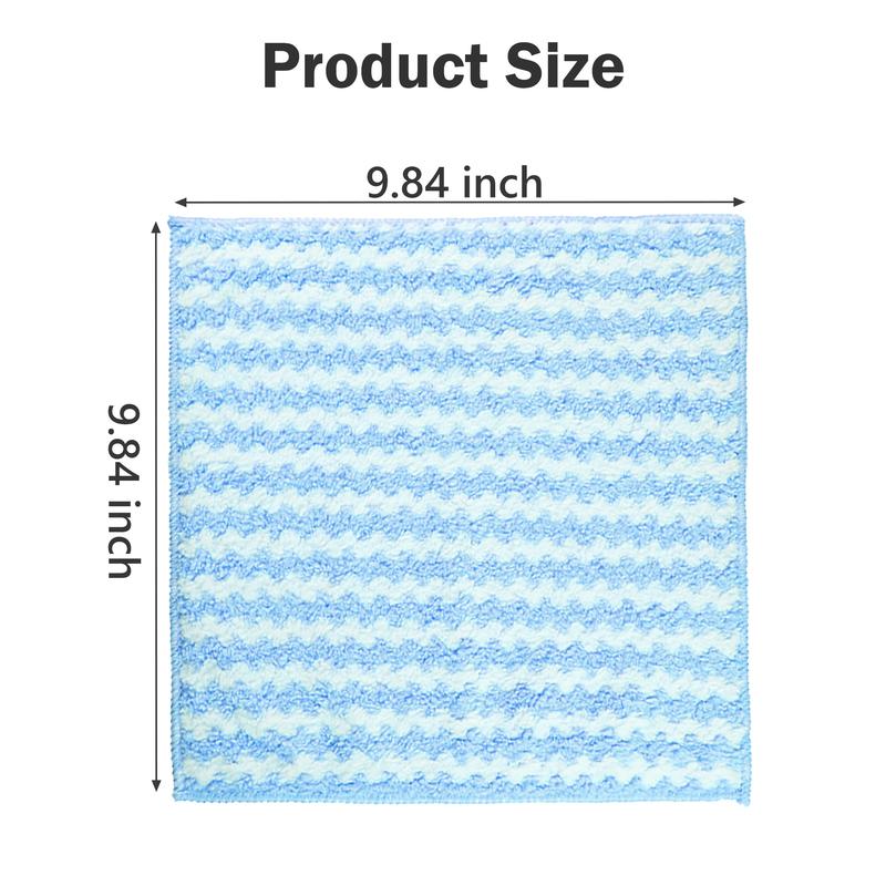 Microfiber Cleaning Cloths 10 Pack (Random Color)