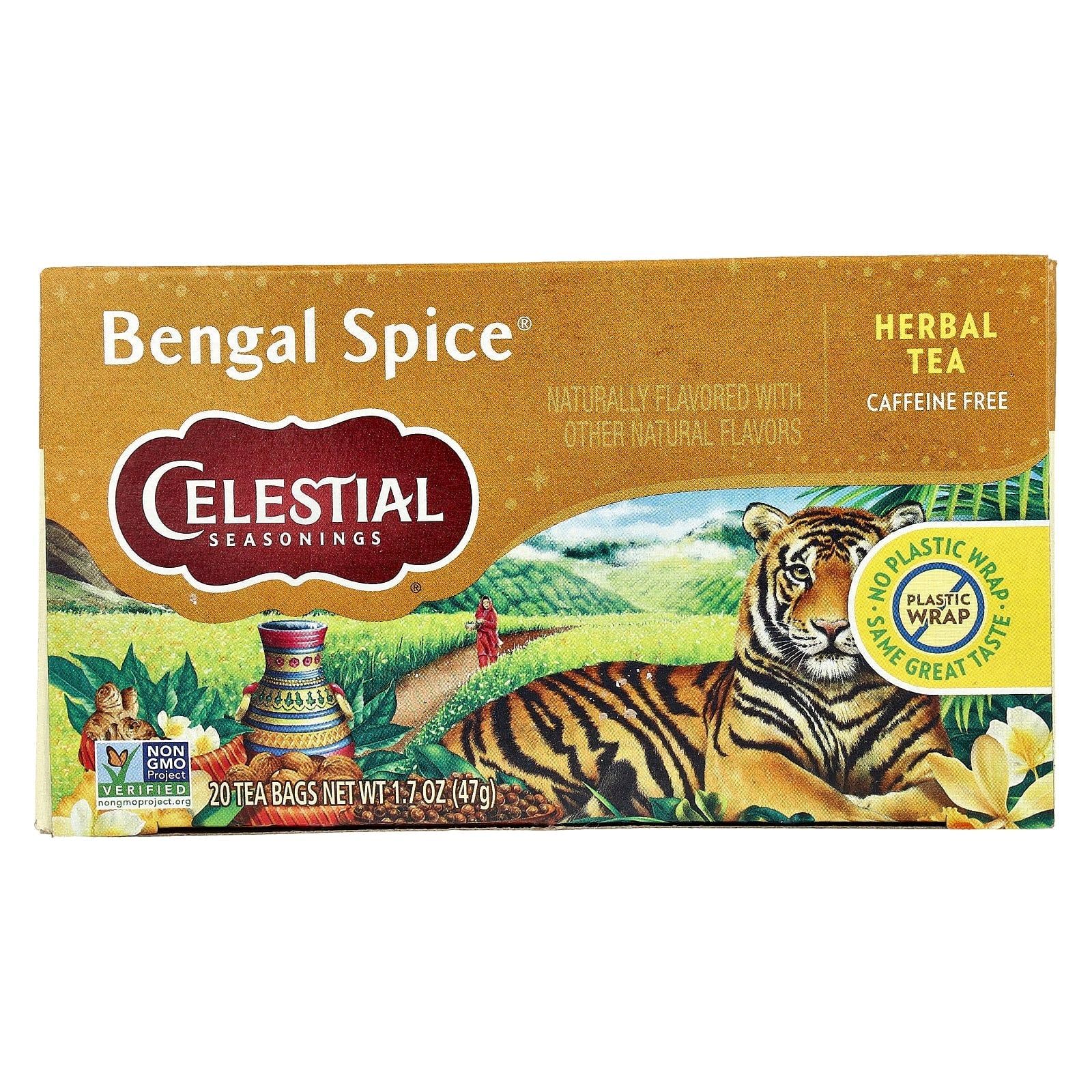 Celestial Seasonings Caffeine Free Bengal Spice Herbal Tea, 20 Tea Bags