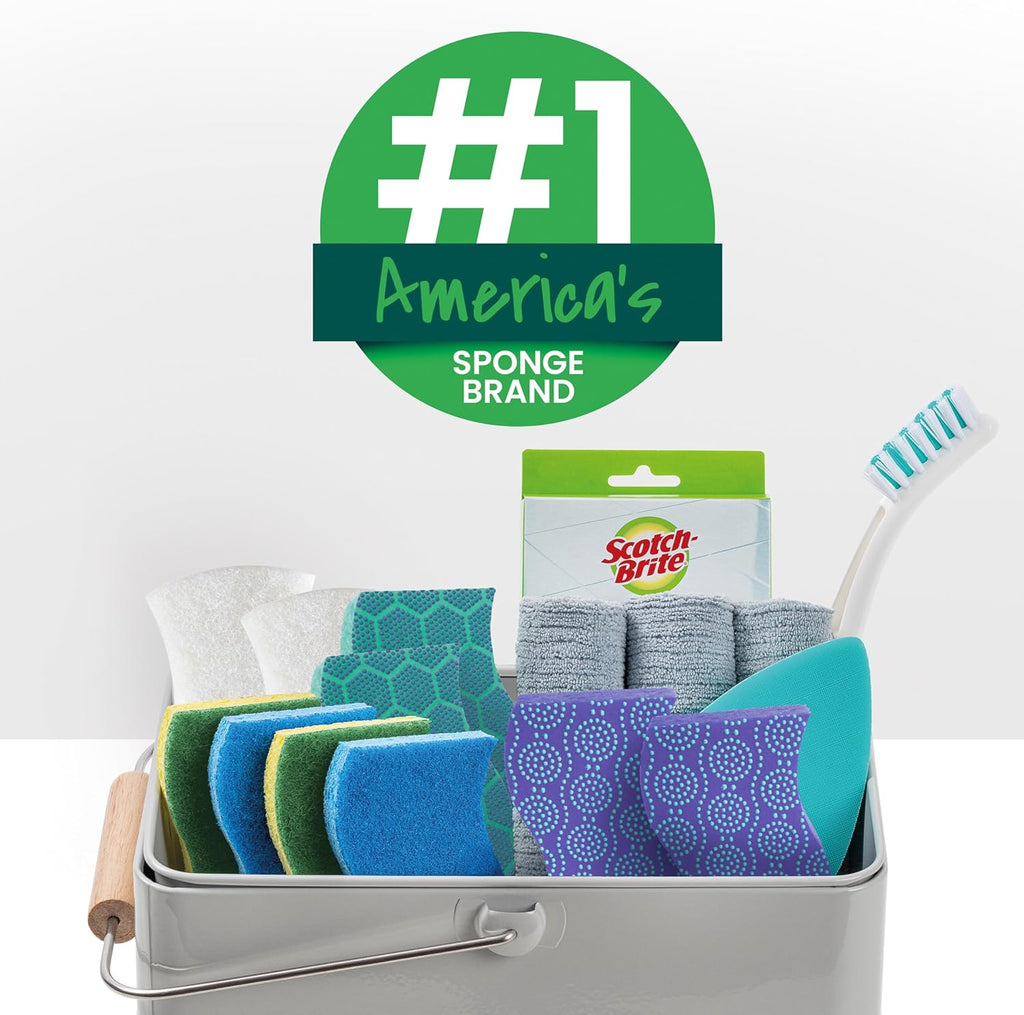 Scotch-Brite Zero Scratch Sponges – 2 Packs (6 Sponges Each)