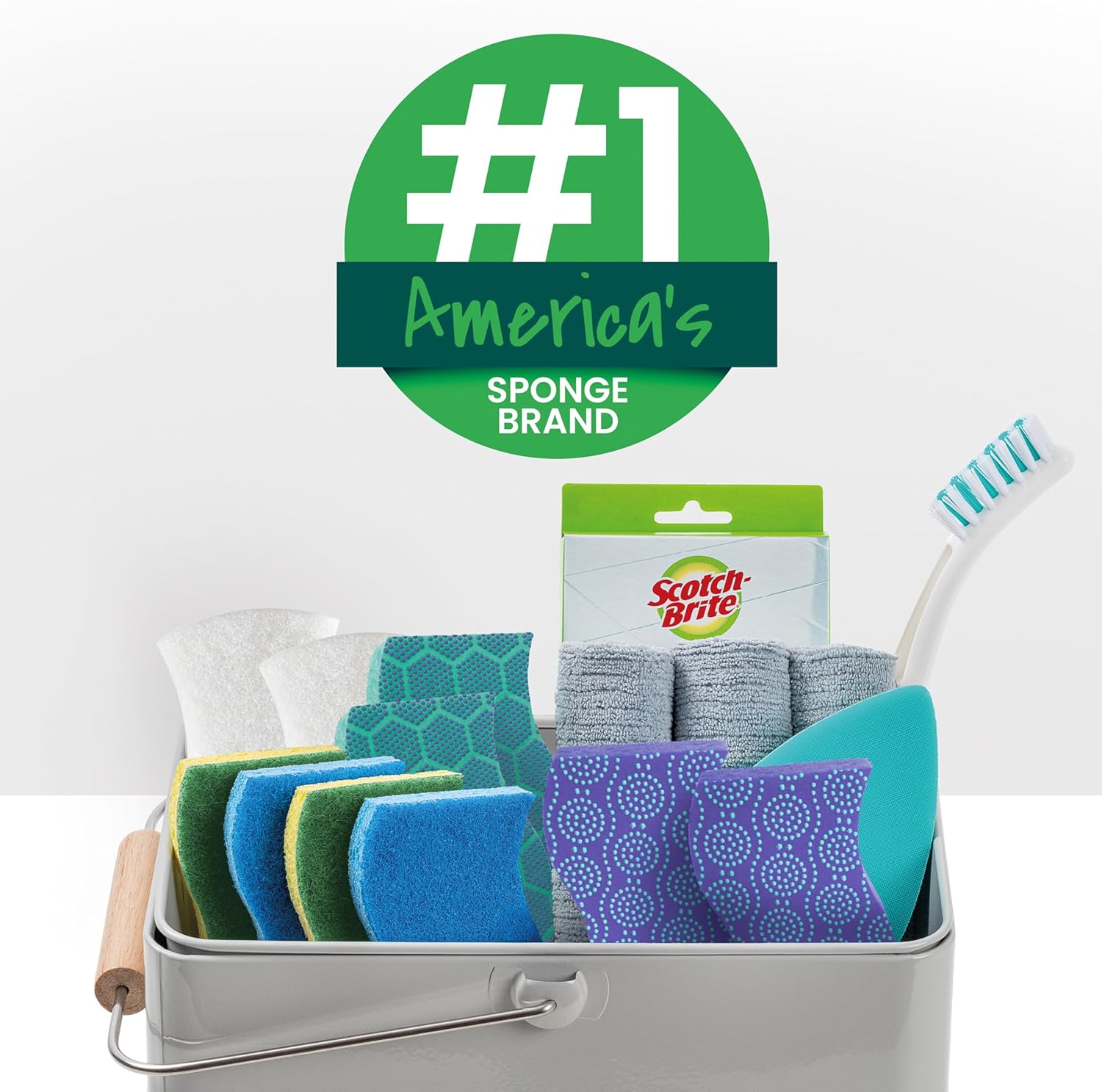 Scotch-Brite Zero Scratch Sponges – 2 Packs (6 Sponges Each)