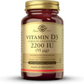 Solgar Vitamin D3 (Cholecalciferol) 2200 IU (55 µg), 100 Vegetable Capsules