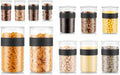 Bodum Storage Jar, Black, Set of 12