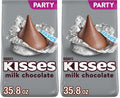 HERSHEY'S KISSES Milk Chocolate Candy Party Pack, 35.8 oz (Pack of 2)