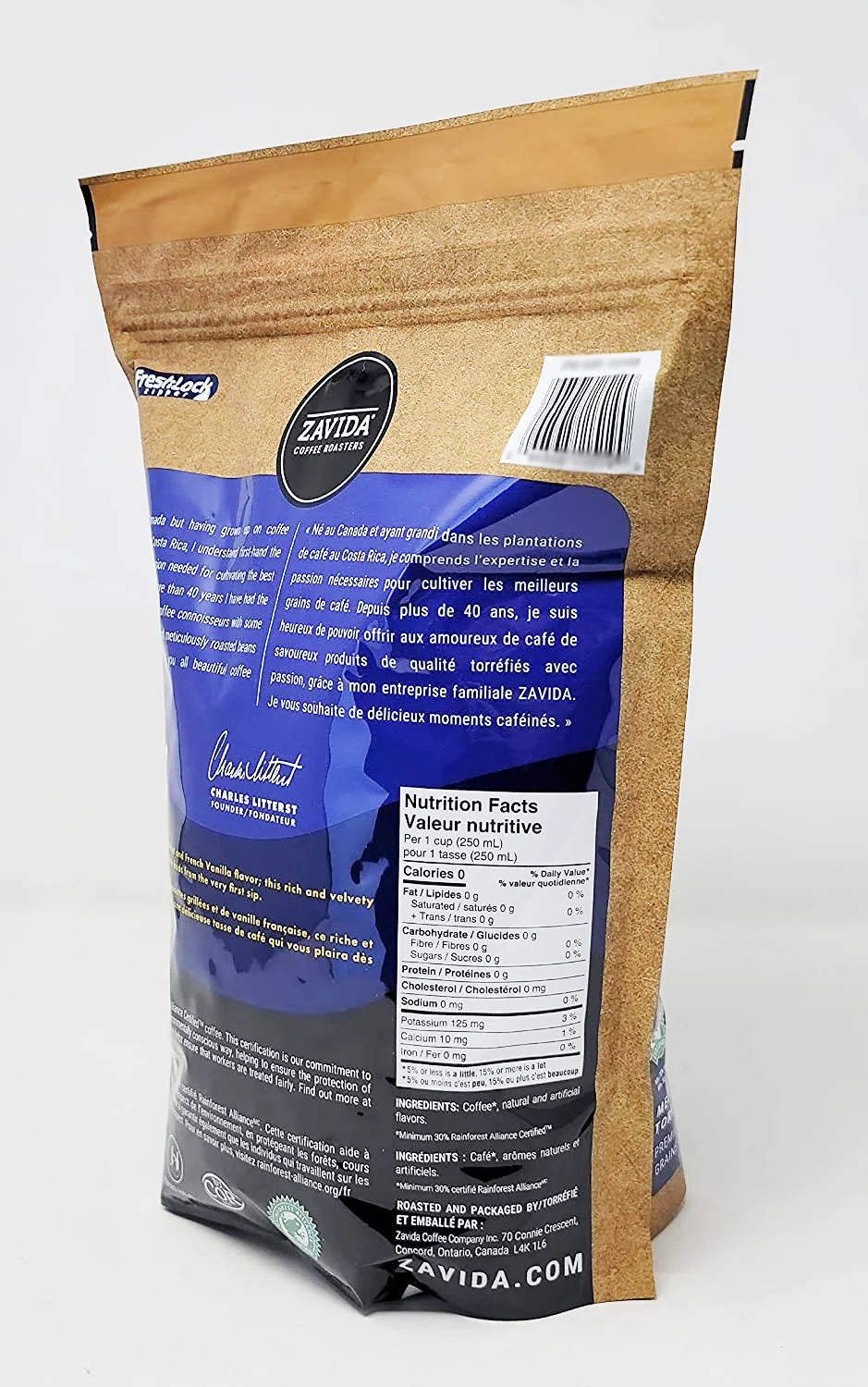 Zavida - Hazelnut Vanilla Whole Bean Coffee 2 x 907 g Bags