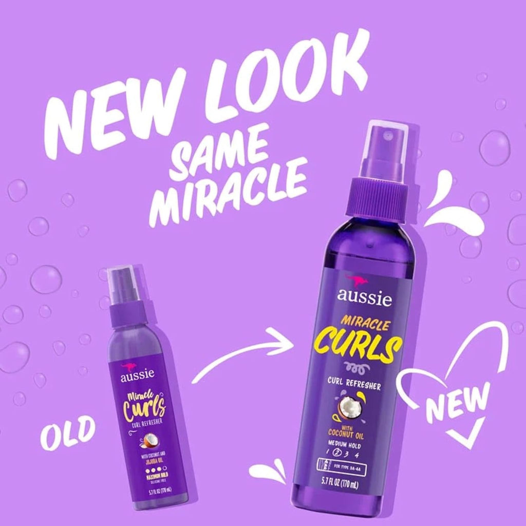 Aussie Miracle Curls Curl Refresher Maximum Hold, 170ml (Pack of 2)