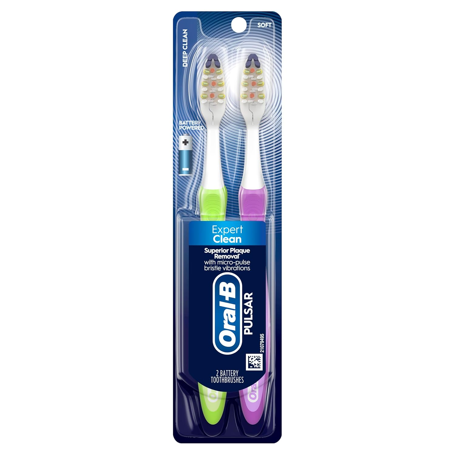 Oral-B Pulsar Soft Bristle Toothbrush Twin Pack