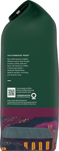 Starbucks Ground Coffee, Dark Roast Hot or Iced Coffee, French Roast, 28 oz (Pack of 2)