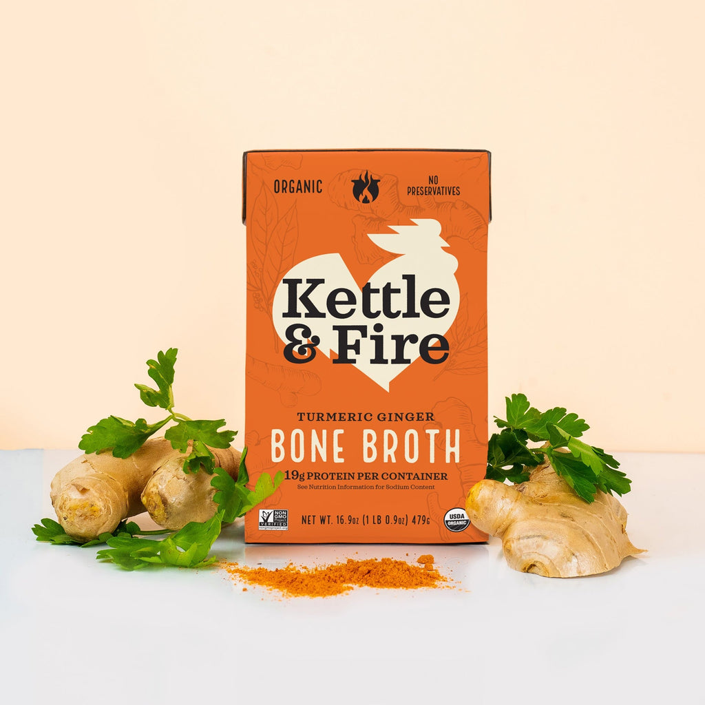 Kettle & Fire Broth Bone Chicken Turmeric Ginger, 16.9 Oz