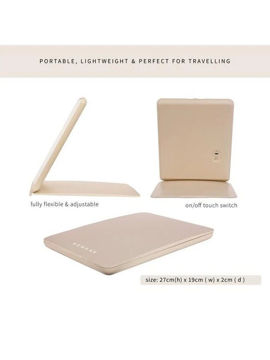Sensse Glow Up Mirror, 27x19 cm, LED Touch Light Technology