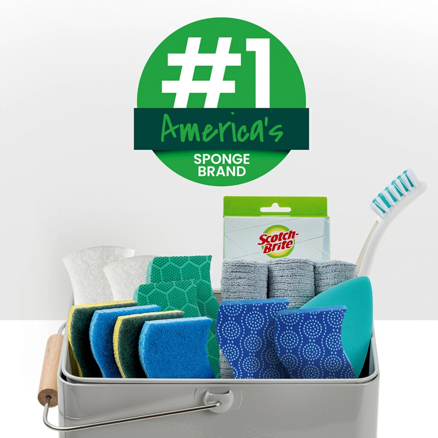 Scotch-Brite Zero Scratch Sponges – 2 Packs (6 Sponges Each)