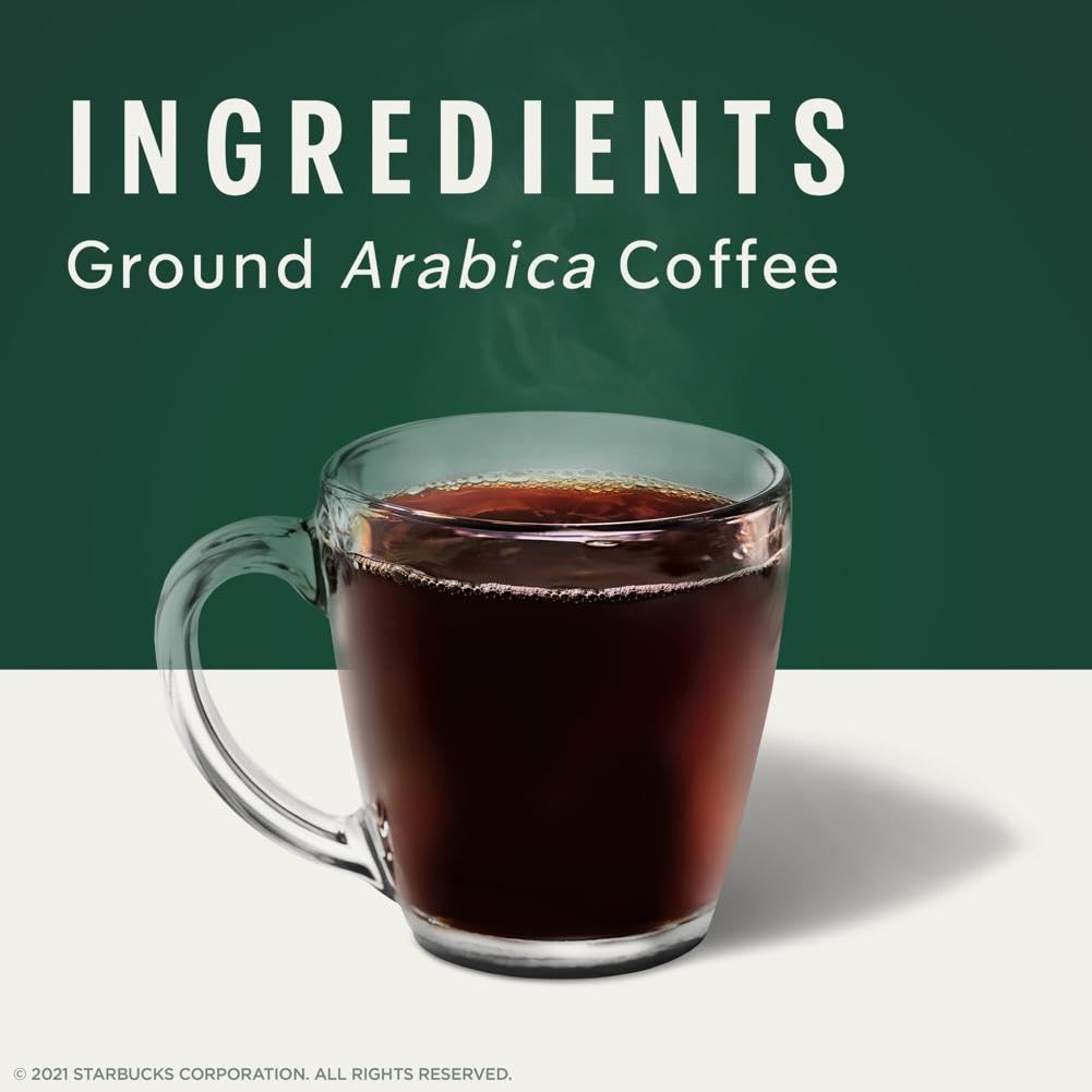 Starbucks Ground Coffee, Dark Roast Hot or Iced Coffee, French Roast, 28 oz (Pack of 2)