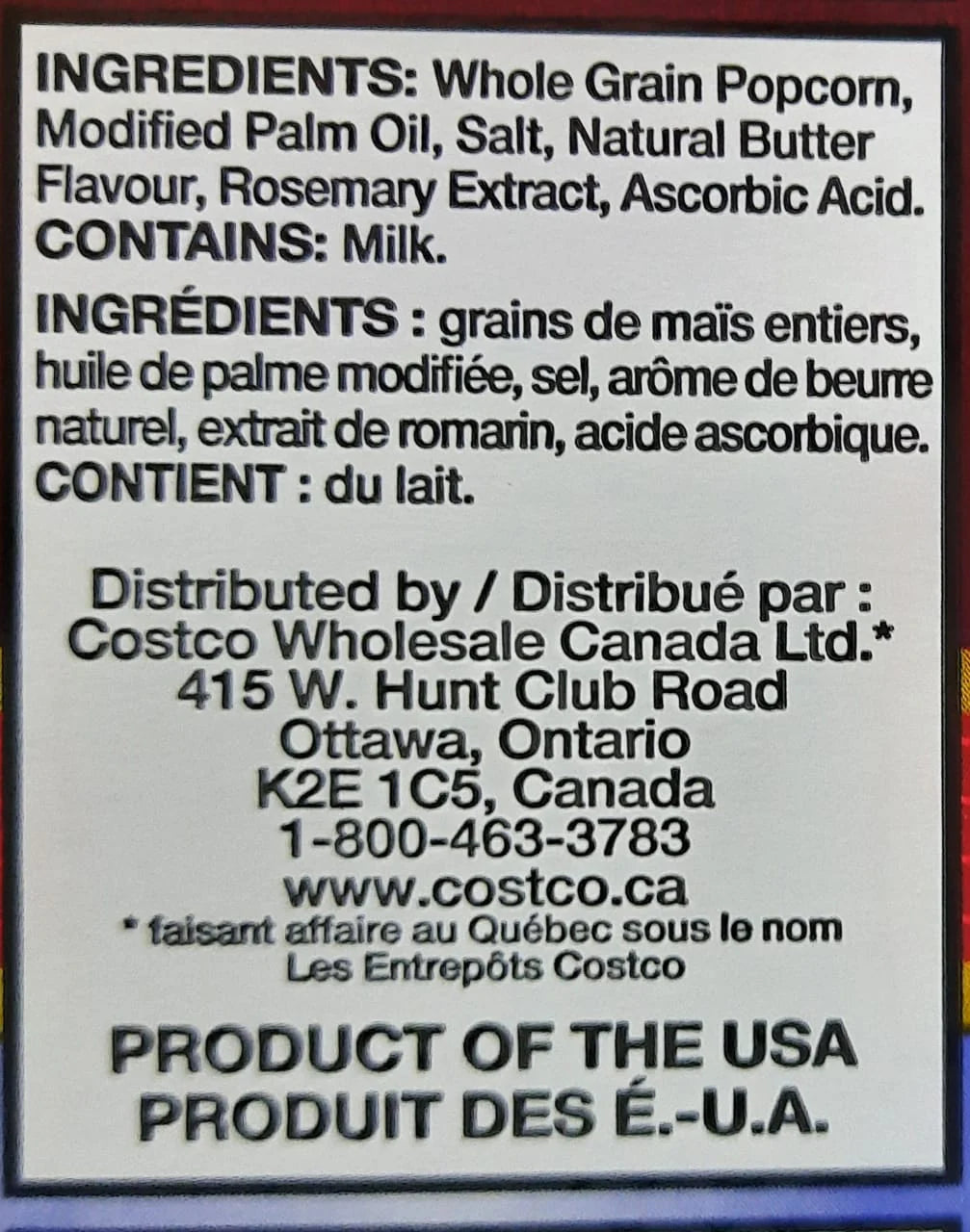 Kirkland Signature Microwave Popcorn, Butter Flavor, 44bags X 93.5gms, (4.1Kg)