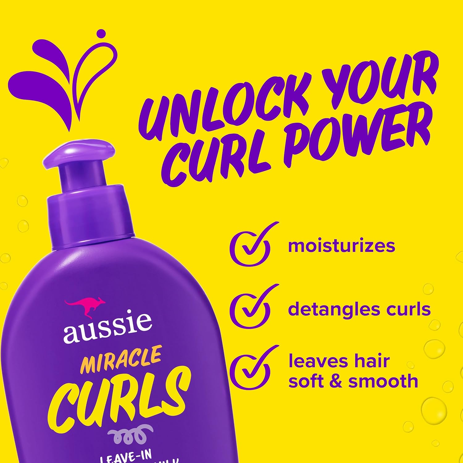 Aussie Leave-In Detangling Milk Miracle Curls | 200 ml (6.7 Oz)