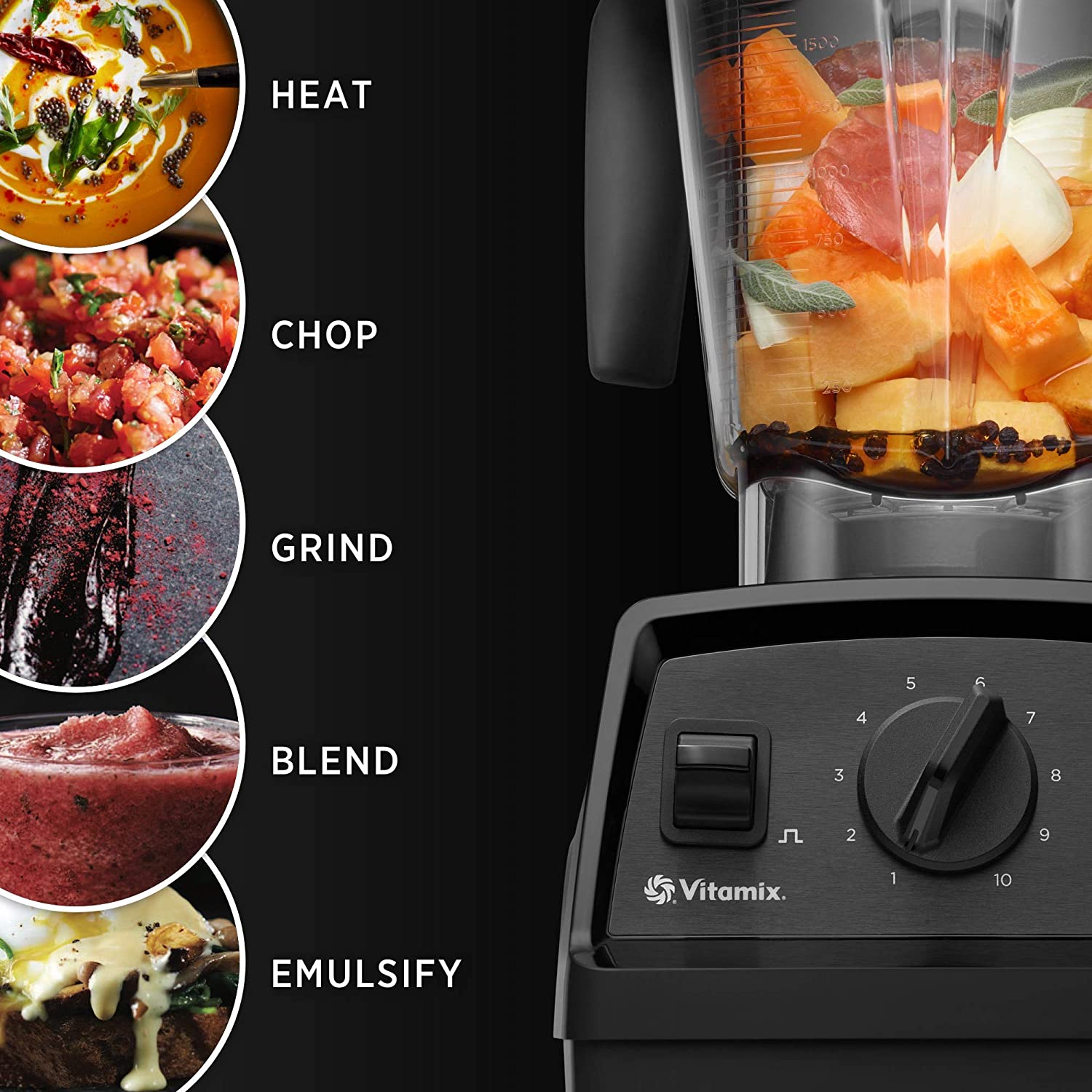 Vitamix Explorian Blender E320, Black, Mixer with Professional Grade Metal Drive System Container