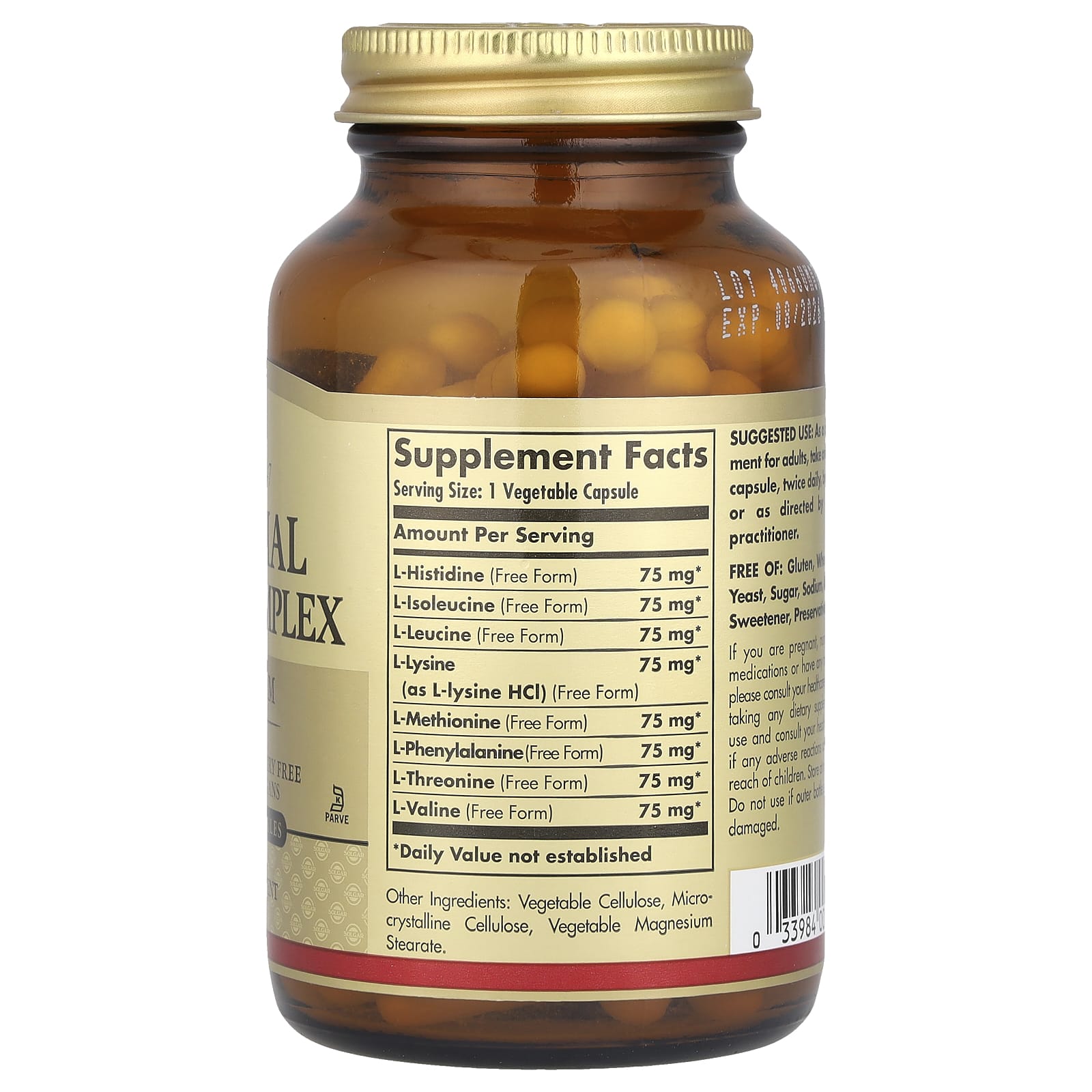 Solgar Essential Amino Complex, 90 Capsules