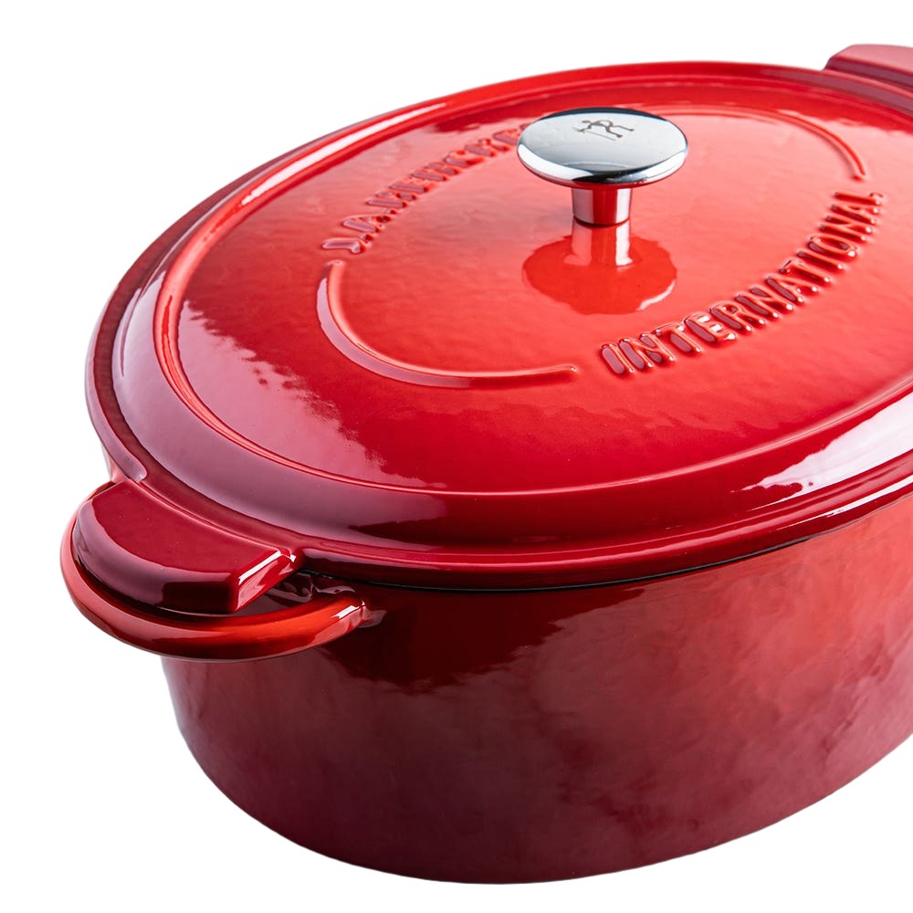 HENCKELS Enameled 6L (6.3 qt.) Cast Iron Covered Casserole