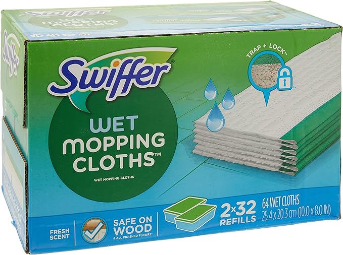 Swiffer Sweeper Wet Mopping Cloths With Fresh Scent- Refills