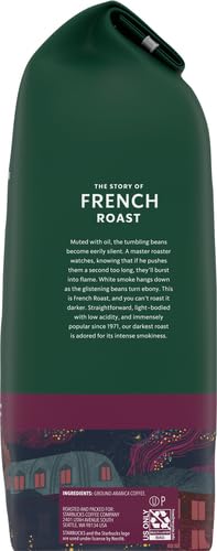Starbucks Ground Coffee, Dark Roast Hot or Iced Coffee, French Roast, 28 oz (Pack of 2)