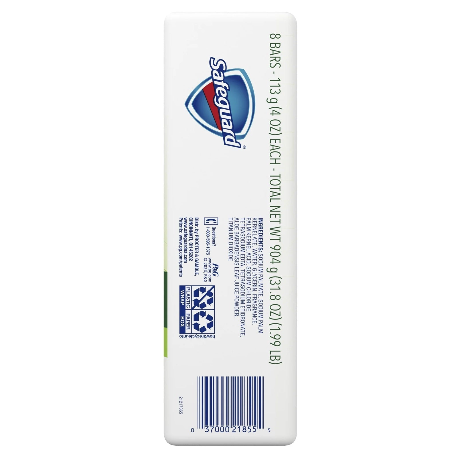 Safeguard Antibacterial Soap – 8 Bar Pack