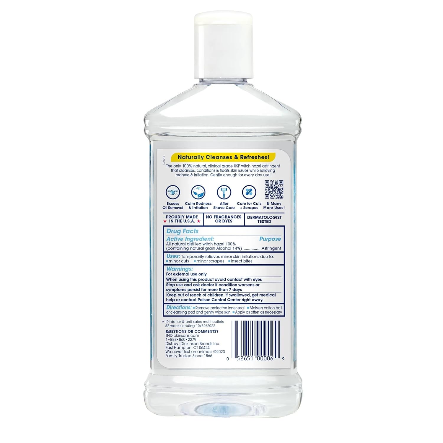 T.N. Dickinson's Witch Hazel Astringent | 16 Oz