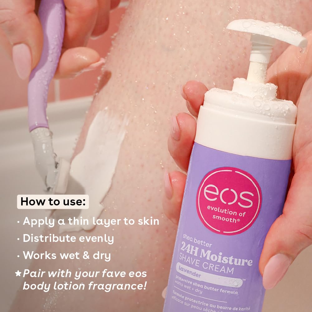 EOS Ultra Moisturizing Shave Cream | Lavender Jasmine | 7 Oz
