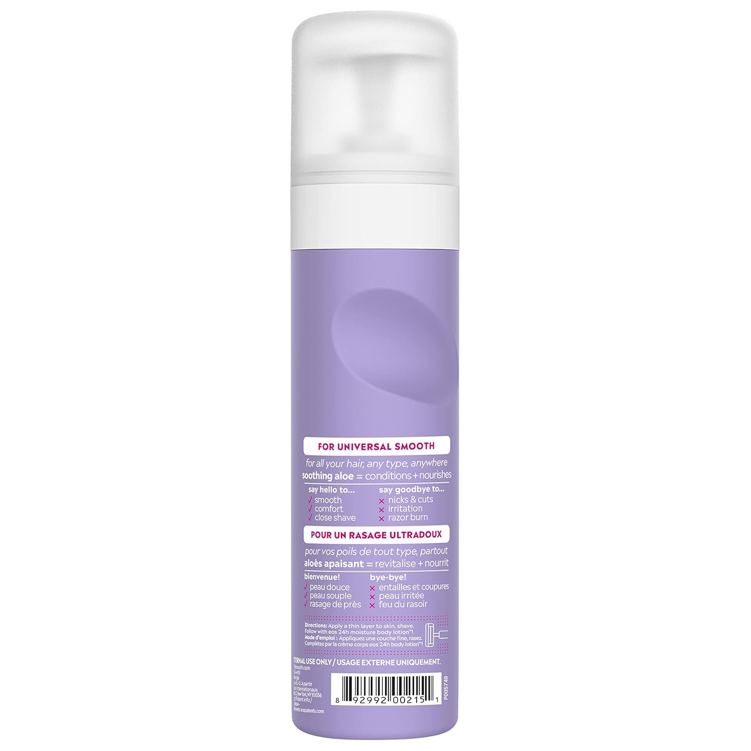 EOS Ultra Moisturizing Shave Cream | Lavender Jasmine | 7 Oz