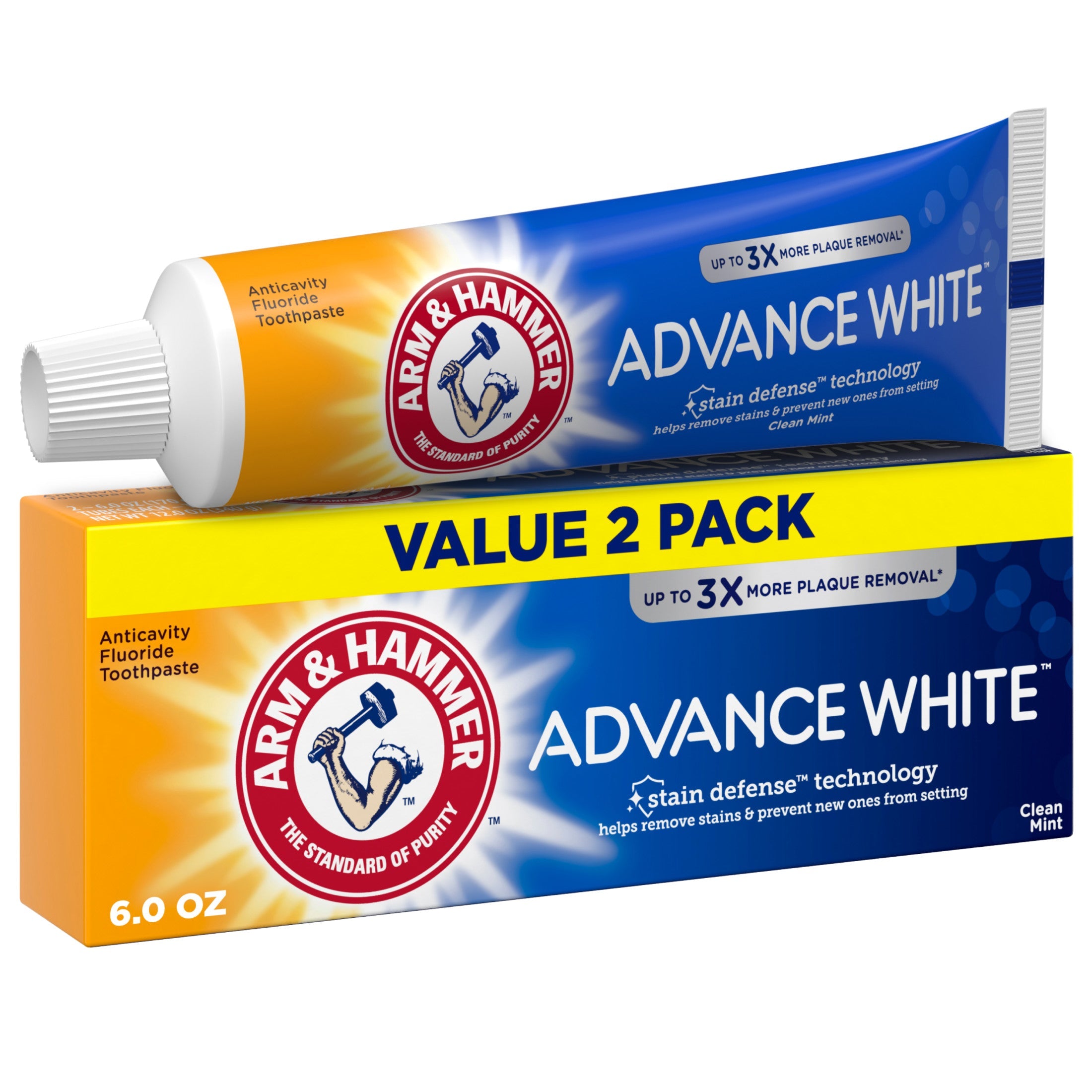Arm & Hammer Advance White Extreme Whitening Toothpaste with Baking Soda | Pack of 2