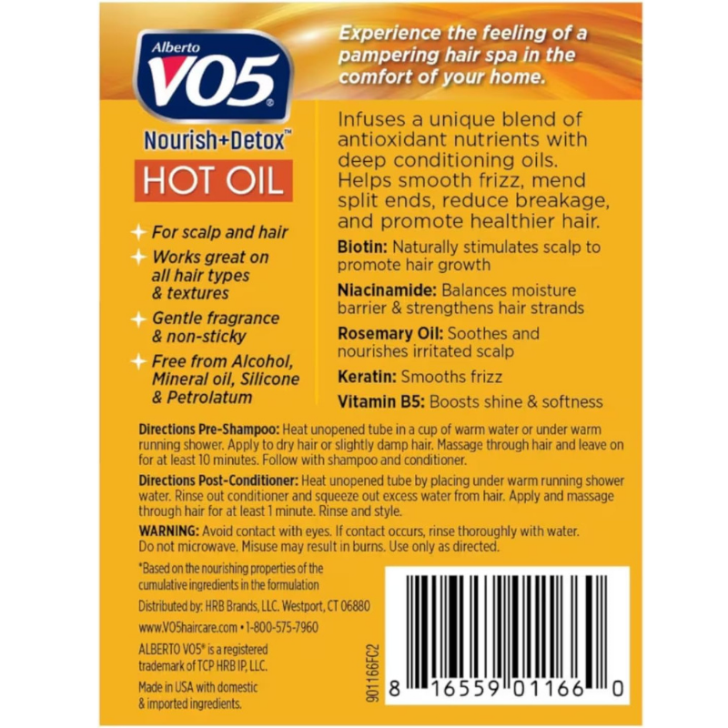 Alberto Vo5 Hot Oil Therapy Treatment | 0.5oz