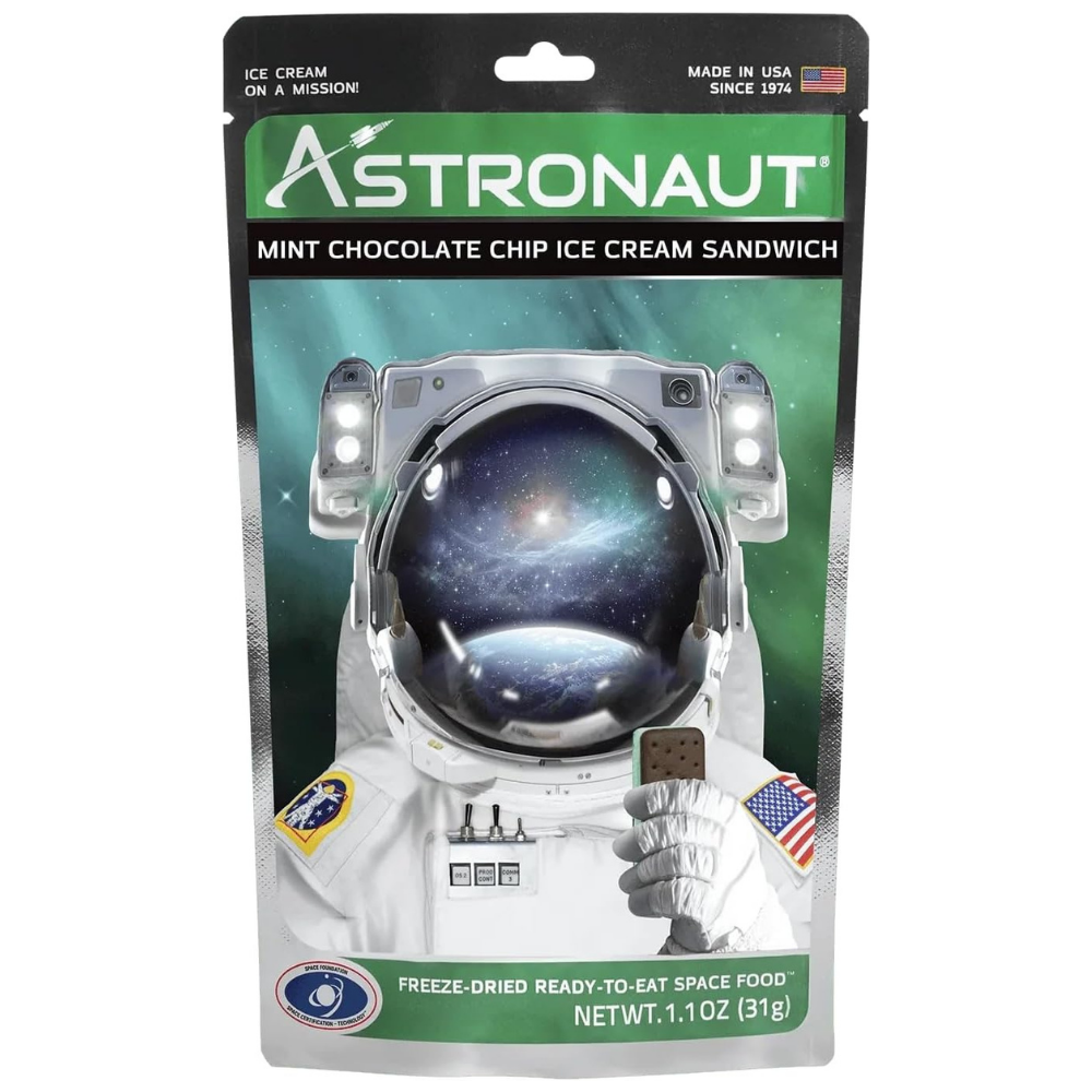 Astronaut Foods Mint Choc Chip Ice Cream Sandwich, 31g