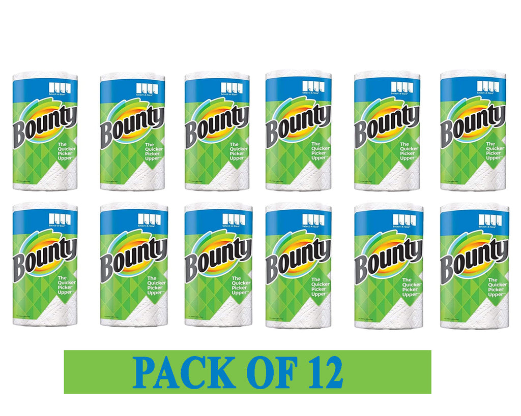 Bounty Plus Select-A-Size Paper Kitchen Towels, 91 sheets x 12 pack