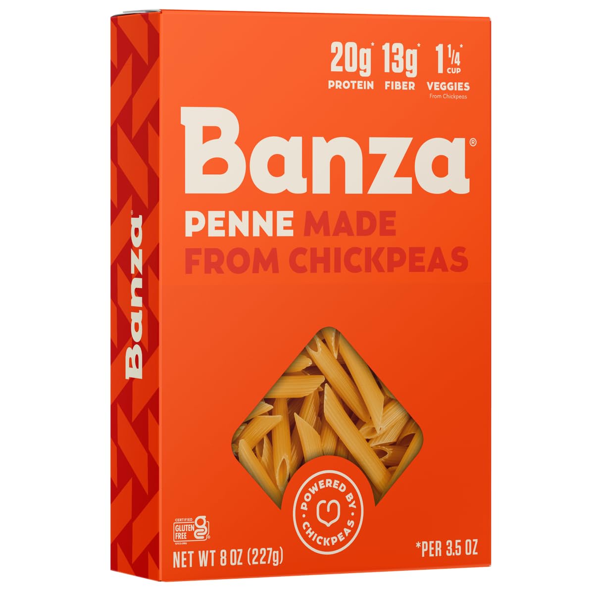 Banza Chickpea Pasta Penne - Gluten Free & Vegan, 8 oz