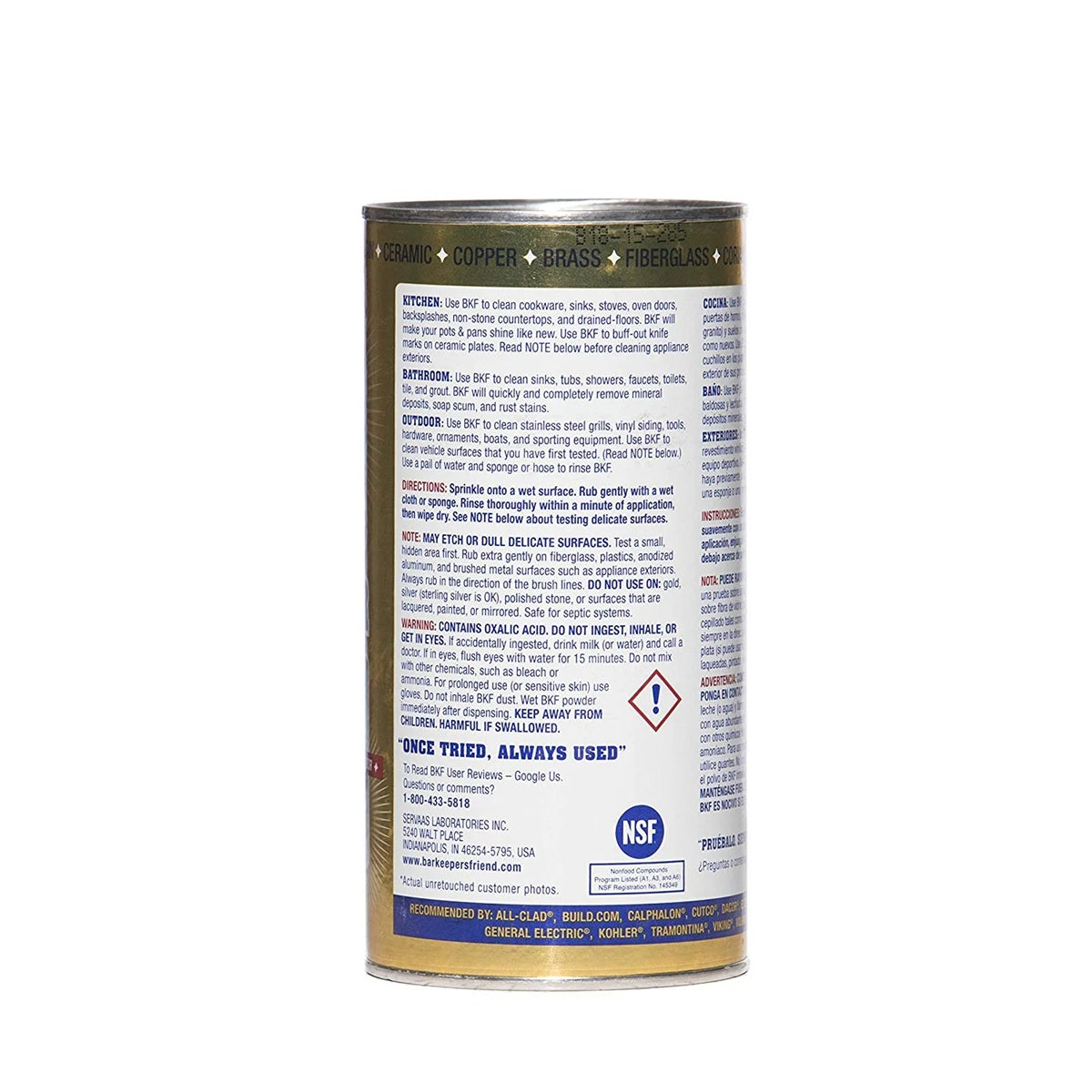 Bar Keepers Friend Cleanser | 12 Oz (340 g)