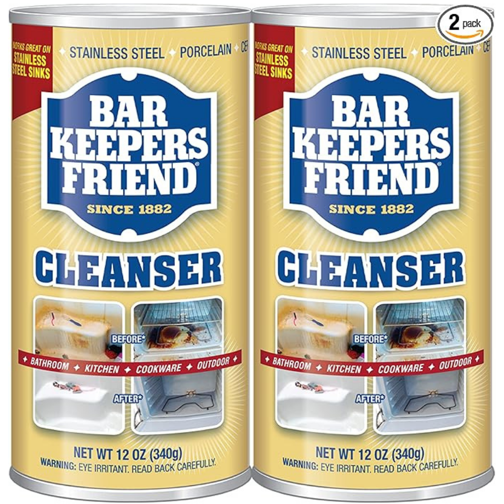 Bar Keepers Friends Cleanser & Polish, 12 Oz, 2 Pack