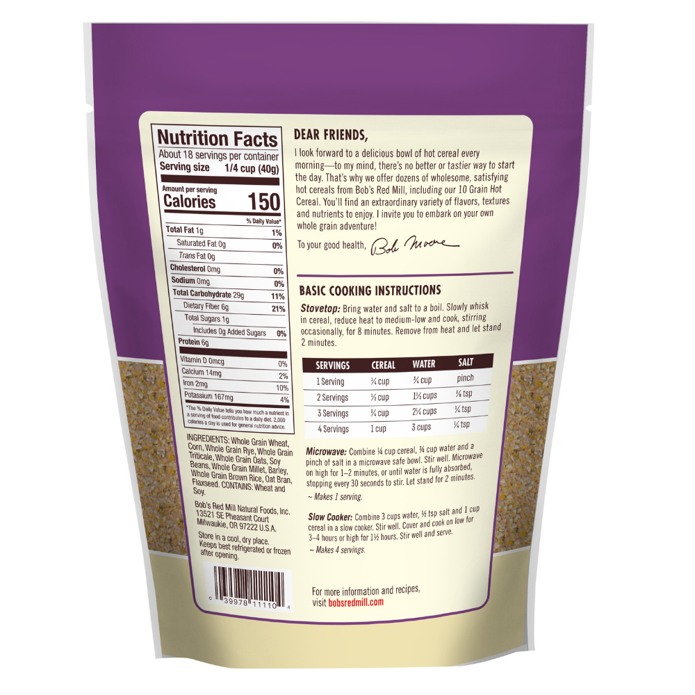 Bob's Red Mill 10 Grain Cereal, 709 g