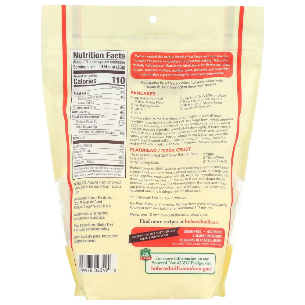 Bobs Red Mill Paleo Baking Flour, Gluten Free - 454g
