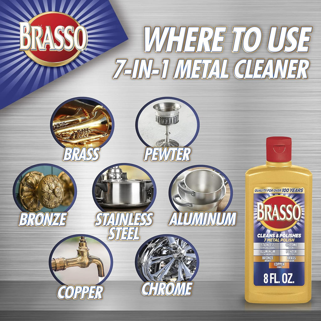 Brasso 7 Metals Polish – 8 Oz