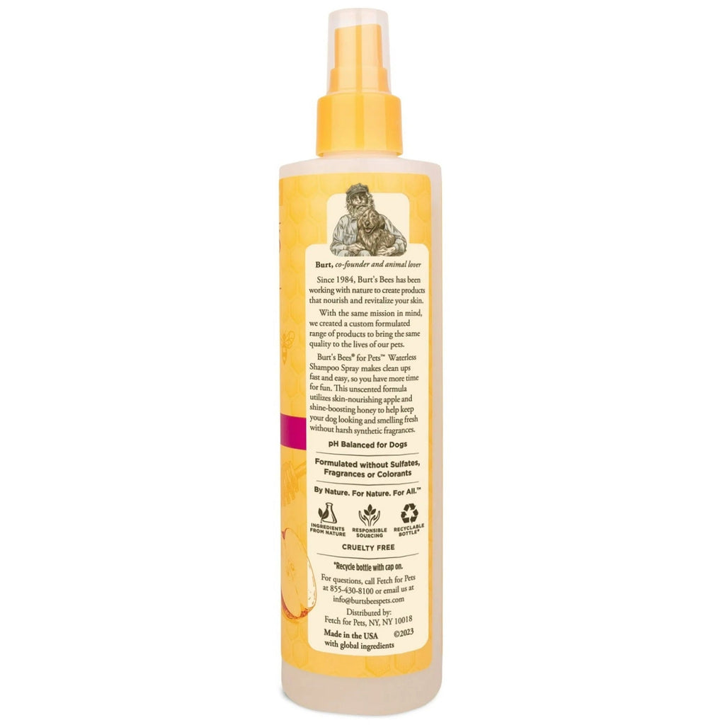 Burts Bees Waterless Shampoo Spray for Dog, Apple and Honey, 296ML