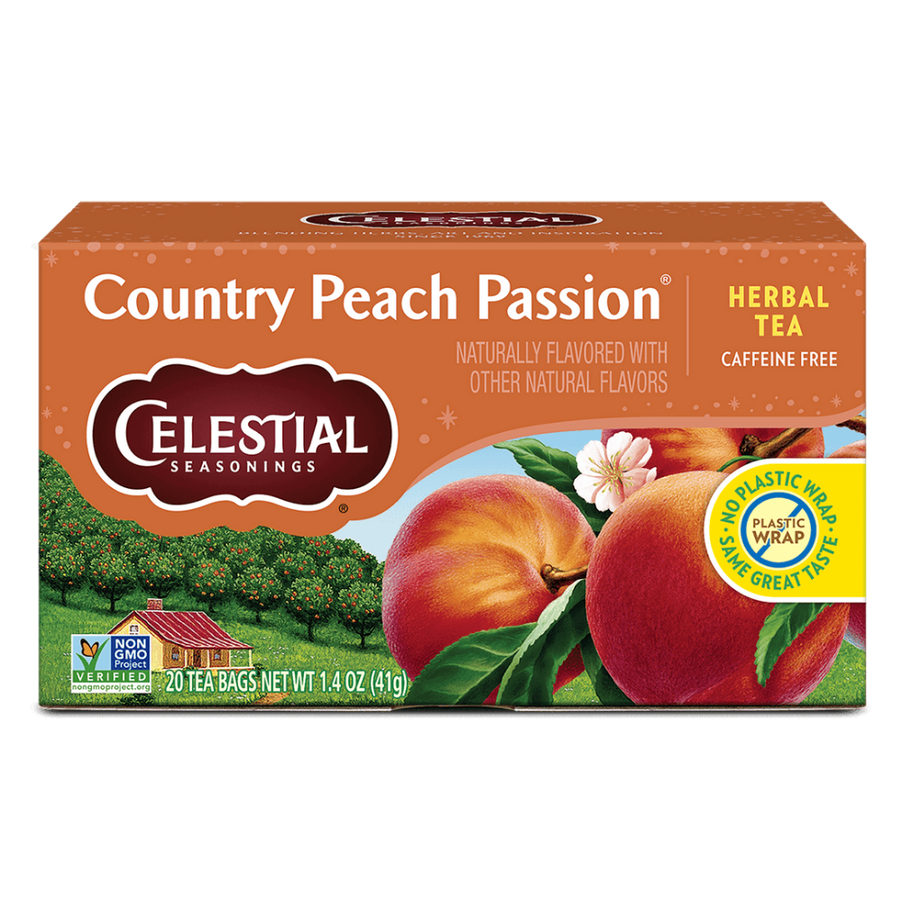 Celestial Seasonings Country Peach Passion Herbal Tea, 20 Tea Bags